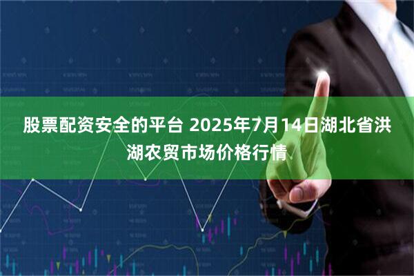 股票配资安全的平台 2025年7月14日湖北省洪湖农贸市场价格行情